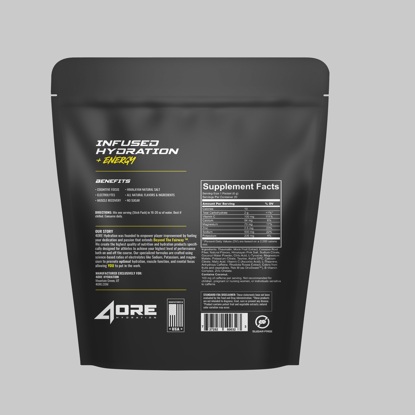 4ORE Infused Hydration + Energy
